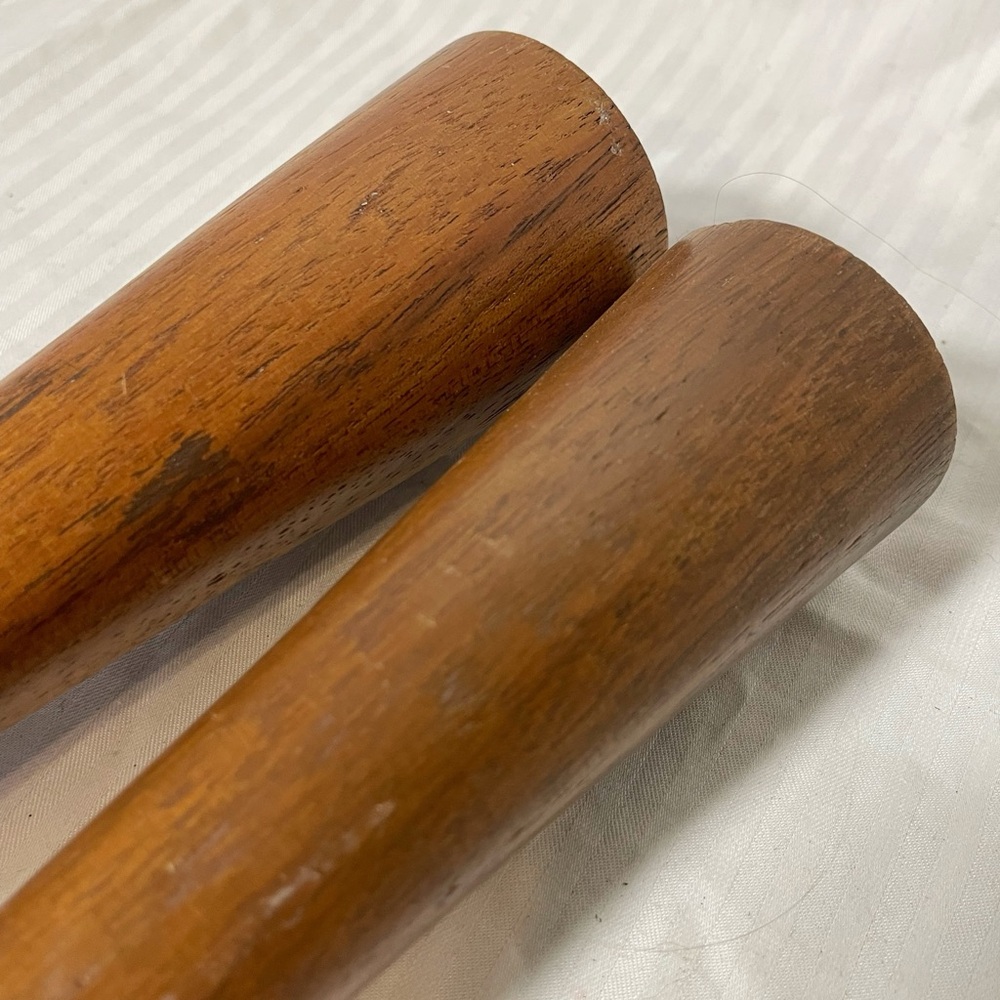 West Elm Sculpted Brown Candle Holders - Picture 4 of 9